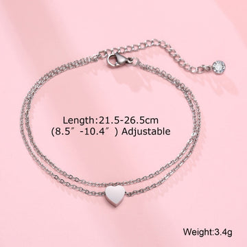Anklet For Men,Men's Anklet With Cross Charm,Double Chain,Gift For Boyfriend,Man's Ankles Bracelet,Christian Catholic Jewelry daiiibabyyy